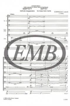Septet For brass instruments (Laszlo Dubrovay) 