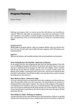 The Music Director's Cookbook 