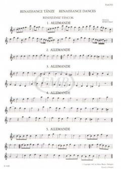 Renaissance Tänze für Flöte (Blockflöte) und Gitarre im Alle Noten Shop kaufen