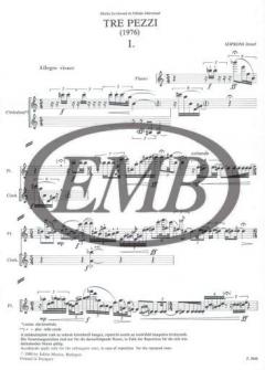 Tre pezzi von Jozsef Soproni 