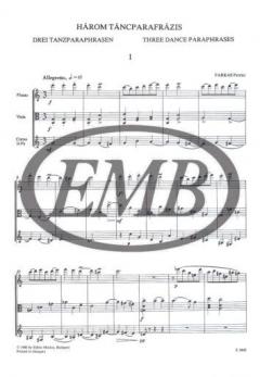 Drei Tanzparaphrasen (Ferenc Farkas) 