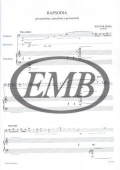 Rapsodia per trombone, pianoforte e percussione (Miklos Kocsar) 