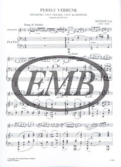 Ungarischer Tanz von Leo Weiner für Violine oder Viola oder Klarinette und Klavier im Alle Noten Shop kaufen