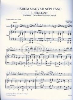 3 Hungarian Rural Dances von Leo Weiner 