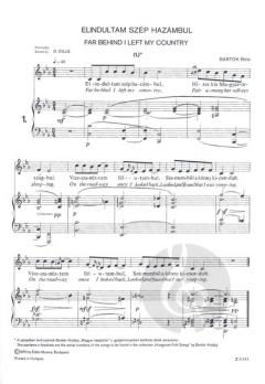 Five Hungarian Folksongs von Béla Bartók 