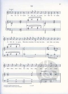 Ten Hungarian Songs For voice And piano von Béla Bartók 