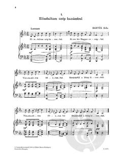 Hungarian Folksongs von Béla Bartók 