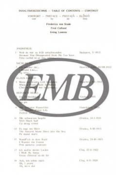 Dalok H. Heine, N. Lenau és R. M. Rilke verseire 