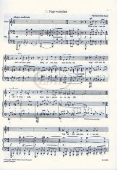 Panasz és Vigasz (VIII.kantáta) von Emil Petrovics 