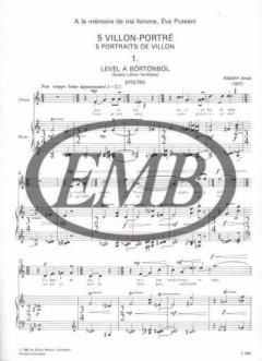 Five Villon - Portraits von Antal Ribary 