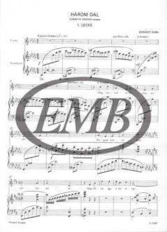 Three Songs With piano Accompaniment, To poems By F. Karinthy 