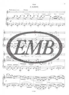 Three Songs With piano Accompaniment, To poems By F. Karinthy 