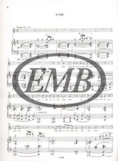 Three Songs With piano accompaniment, To poems by Gy.Juhász 