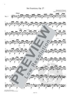 6 Exercices op.27 von Antoine de l' Hoyer 