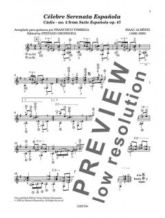 Célebre Serenata Española von Isaac Albéniz 