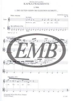 Kafka Fragments (György Kurtag) 