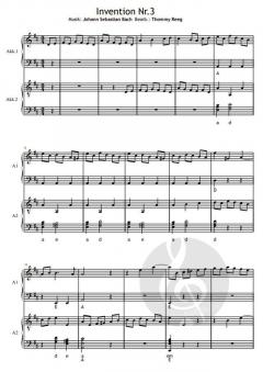 2-stimmige Inventionen von Bach von Johann Sebastian Bach 