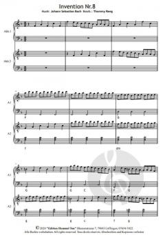 2-stimmige Inventionen von Bach von Johann Sebastian Bach 