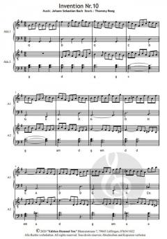2-stimmige Inventionen von Bach von Johann Sebastian Bach 