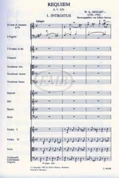 Requiem K 626 von Wolfgang Amadeus Mozart 