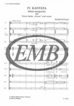 Cantata No. 4 (Mindelmegyünk) von Emil Petrovics 