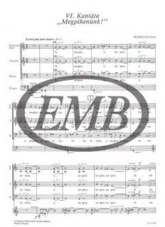 Kantate Nr. 6 für Sopran, gem. Chor und Orchester von Emil Petrovics 