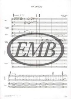 Via crucis von Janos Vajda für gem. Chor und Kammerorchester im Alle Noten Shop kaufen (Partitur)