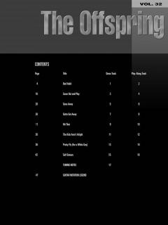 Guitar Play-Along Vol. 32: The Offspring von The Offspring 