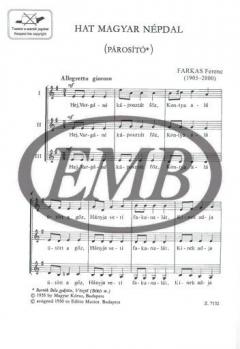 Hat magyarnépdal (Ferenc Farkas) 