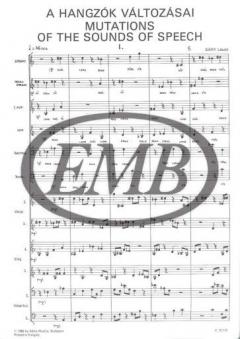 Mutations Of The Sounds Of Speech (Laszlo Sary) 