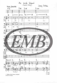 The Eternal Corridor For A Cappella Mixed Chorus Or Mixed Chorus (Zoltan Jeney) 