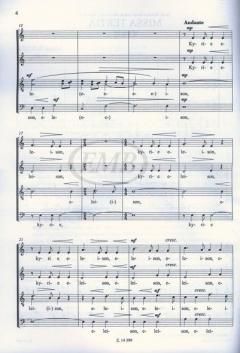 Missa tertia For mixed voices (Miklos Kocsar) 