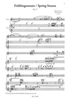 Frühlingssonate op. 27 von Jelena Firssowa 