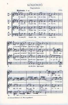 Mixed Choruses (Zoltan Kodaly) 