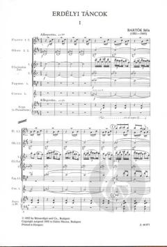 Dances of Transylvania von Béla Bartók 