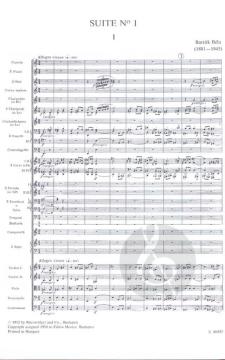 Suite No. 1 for Orchestra von Béla Bartók 