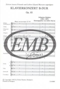 Piano Concerto in B-flat major von Johannes Brahms 