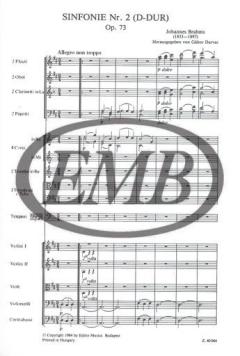 Symphony No. 2 in D major von Johannes Brahms 