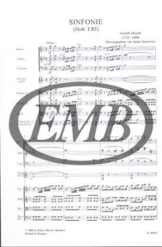 Symphony No. 85 in B-flat Major von Joseph Haydn 