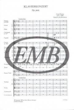 Piano Concerto in E-flat major, op. post. von Franz Liszt 