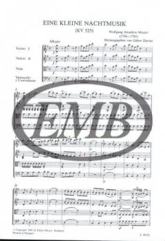 Eine kleine Nachtmusik K 525 von Wolfgang Amadeus Mozart 