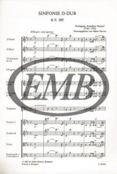 Symphony in D major, K 385 von Wolfgang Amadeus Mozart 