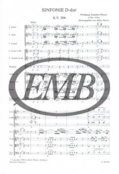 Symphony in D major, K 504 von Wolfgang Amadeus Mozart 