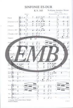 Symphony in E-flat major, K 543 von Wolfgang Amadeus Mozart 