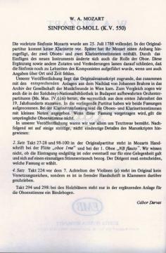 Symphony in G minor, K 550 von Wolfgang Amadeus Mozart 