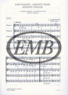 Easy dances von Ludwig van Beethoven 