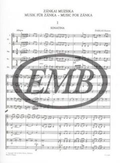 Music for Zanka von Ferenc Farkas 