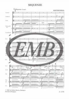 Sequenze per archi von Miklos Kocsar 