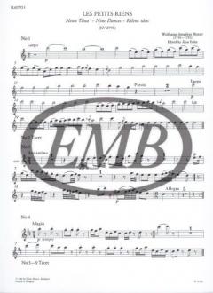 Les petits riens von Wolfgang Amadeus Mozart 