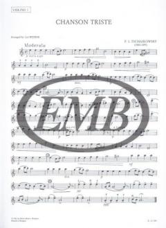 Chanson triste von Pjotr Iljitsch Tschaikowski 